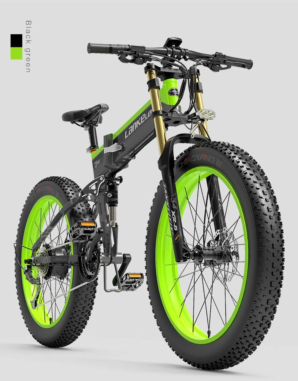 LANKELEISI T750 Plus 26*4.0 Inch Fat Tire Foldable Electric Bike